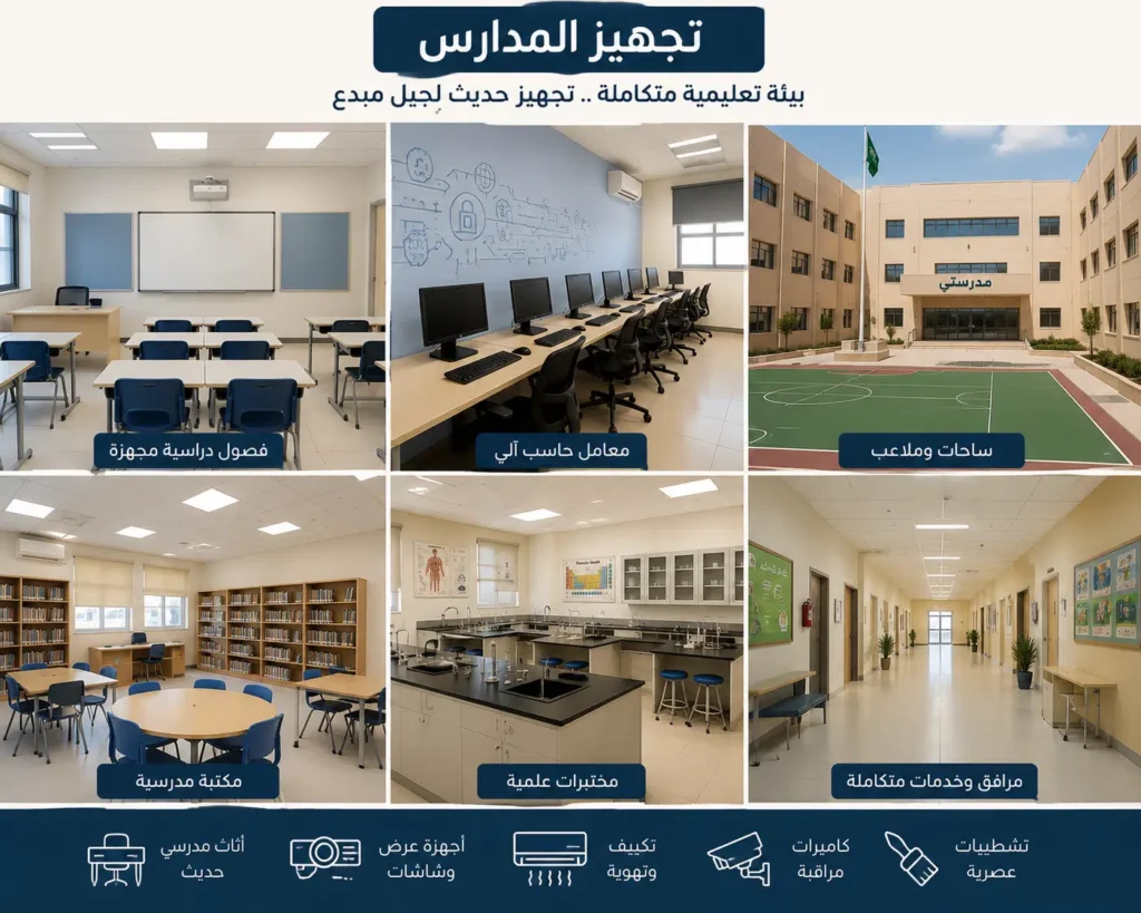 نماذج من اعمال شركات تجهيز المدارس